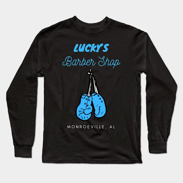 Lucky’s Barber Shop Long Sleeve T-Shirt by GMAT